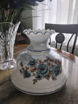 Vintage hurricane lamp shade