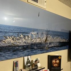 Large Glossy Plexi Fishing Photo 72x24