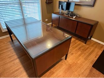 Office Desk & Credenza
