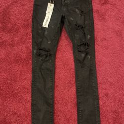 black purple jeans 