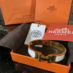 Authentic Hermès Clic Clac Enamel Bracelet