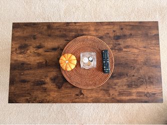 Modern Rustic Wood & Metal Farmhouse Coffee Table