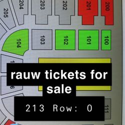 Rauw Alejandro tickets for sale 213 Row : O