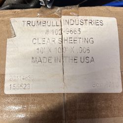Clear plastic sheeting