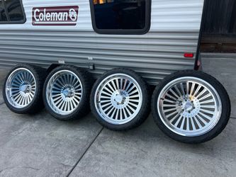 Jtx forged 24x10 concave wheels nitto recon grappler tires  floating caps
