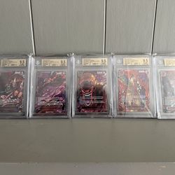 One Piece OP-13 Five Elders DEMON GOD PACK BGS 9.5 Set Red Alt Art