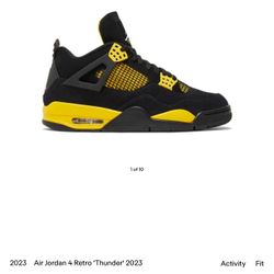 Jordan Retro 4 (Thunder) 2023 BRAND-NEW
