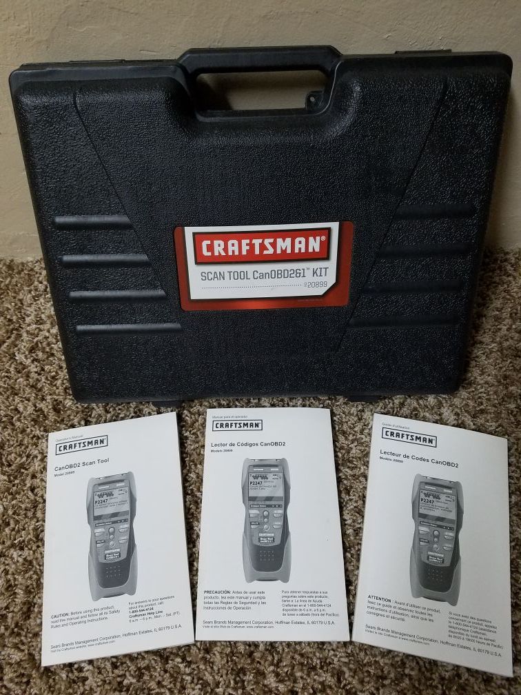 Craftsman CanOBD2&1 Scan Tool Kit 20899 for Sale in Henderson, NV OfferUp