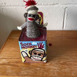 Vintage Sox Monkey Jack in the Box