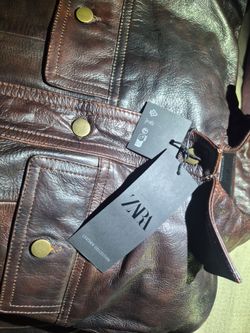 ZARA DESIGNER LEATHER COAT