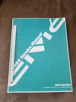 HONDA CIVIC HATCHBACK EF SERVICE MANUAL 1989 !!