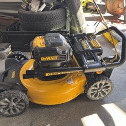 DEWALT 20V MAX 21.5 in. Electric Battery Powered Walk Behind Push Lawn Mower (TOOL ONLY,  NO GRASS BAG, No batteries, AS IS in images) 