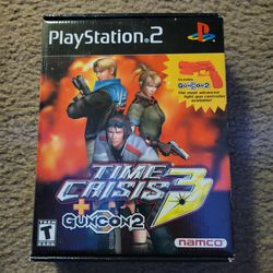 Time Crisis 3 Game + Guncon Bundle Box - Sony PS2 