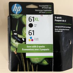 New HP 61 Tri-color Ink Cartridge 