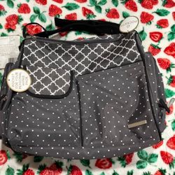 BananaFish Studio geometric pattern Baby Diaper Bag   