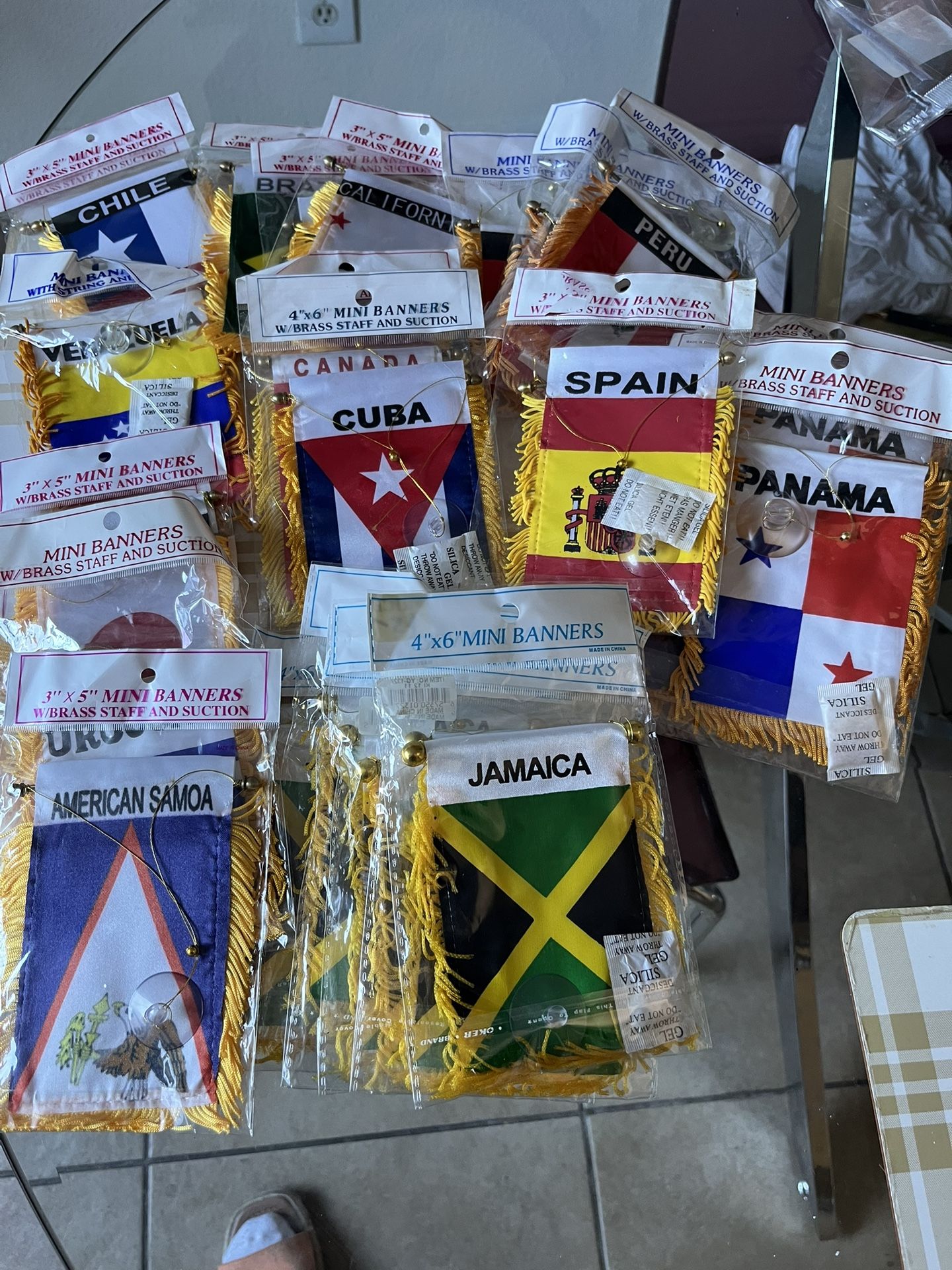 🎈NEW 4X3 Mini Banners Many Countries SALE SALE $8 Each 🍀