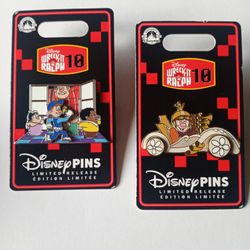 Disney Park's Wreck It Ralph 10th Anniversary Pins