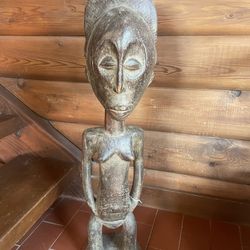 African Figures Hand Carving H:32