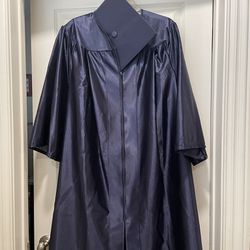 Blue Graduation Gown With Cap