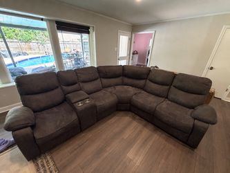 5-6 person sectional recliner