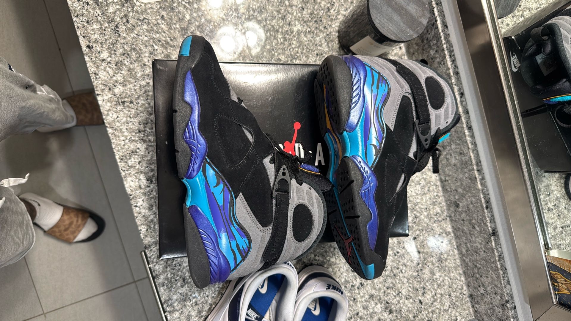 Jordan Aqua 8s And Nike Dunks Size 10