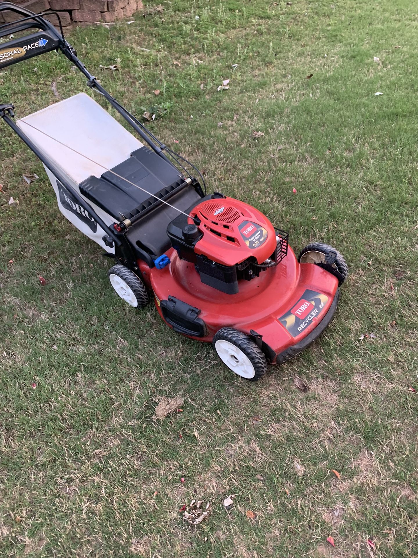 Toro Personal Pace Self Propeled Lawn Mower 