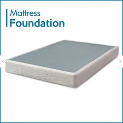 ONETAN , Easy Wood Box Spring/Foundation with Simple Assembly, White. - White - Full - Regular Profile, 8”