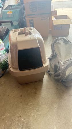 Hooded Cat Litter Box and trvael bag