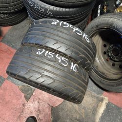 Pair 215/45/16 Hankook 