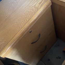 Wooden File Cabinet 