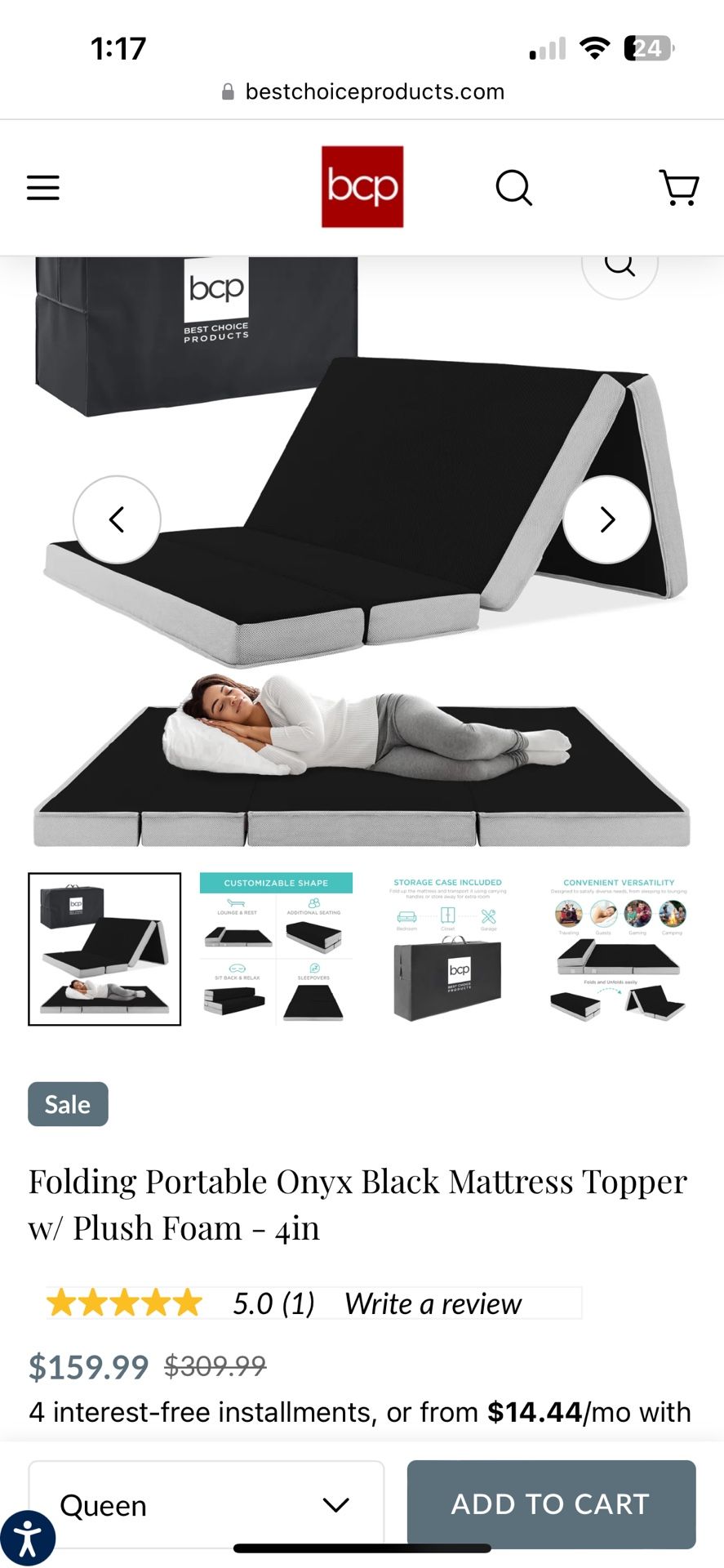 Folding Mattress Couch 