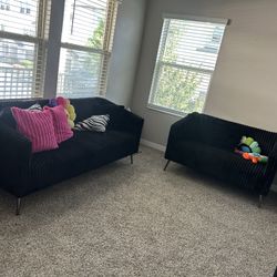Black 3 Piece Furniture Set