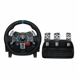 Logitech - G29 Driving Force Racing Wheel and Floor Pedals for PS5, PS4, PC, Mac - Black