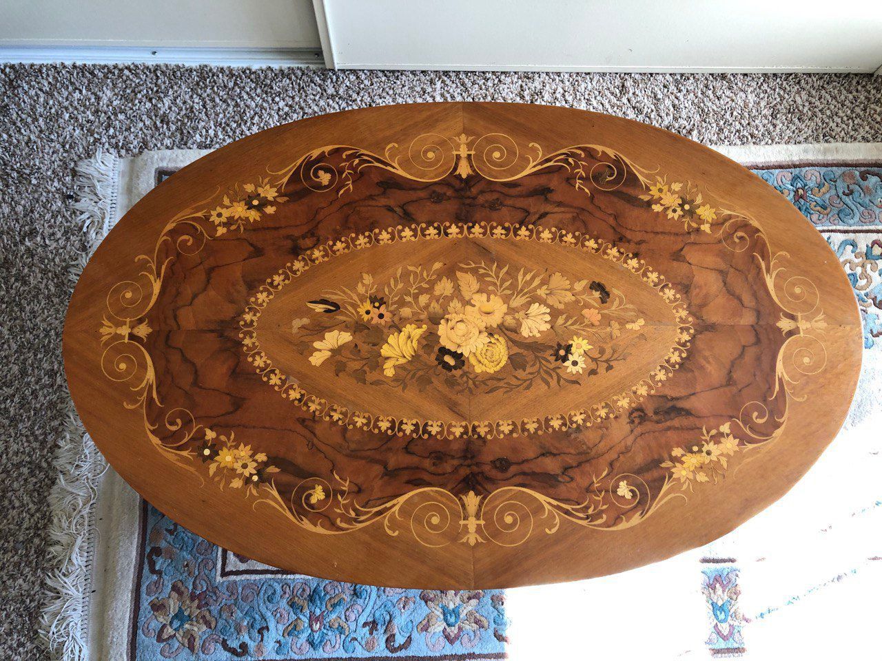 Italian inlaid wood tables