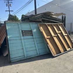 Wood Garage Door Puerta De Madera Free