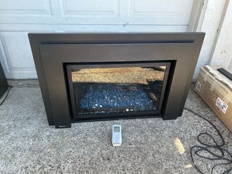 Gas Fireplace Insert with Remote