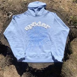 Sp5der Hoodie (Sky Blue-All Sizes Available) 