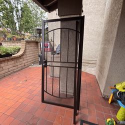 Security Door Brown Bronze 