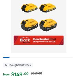 Dewalt 2 X 4ah 20 V Max