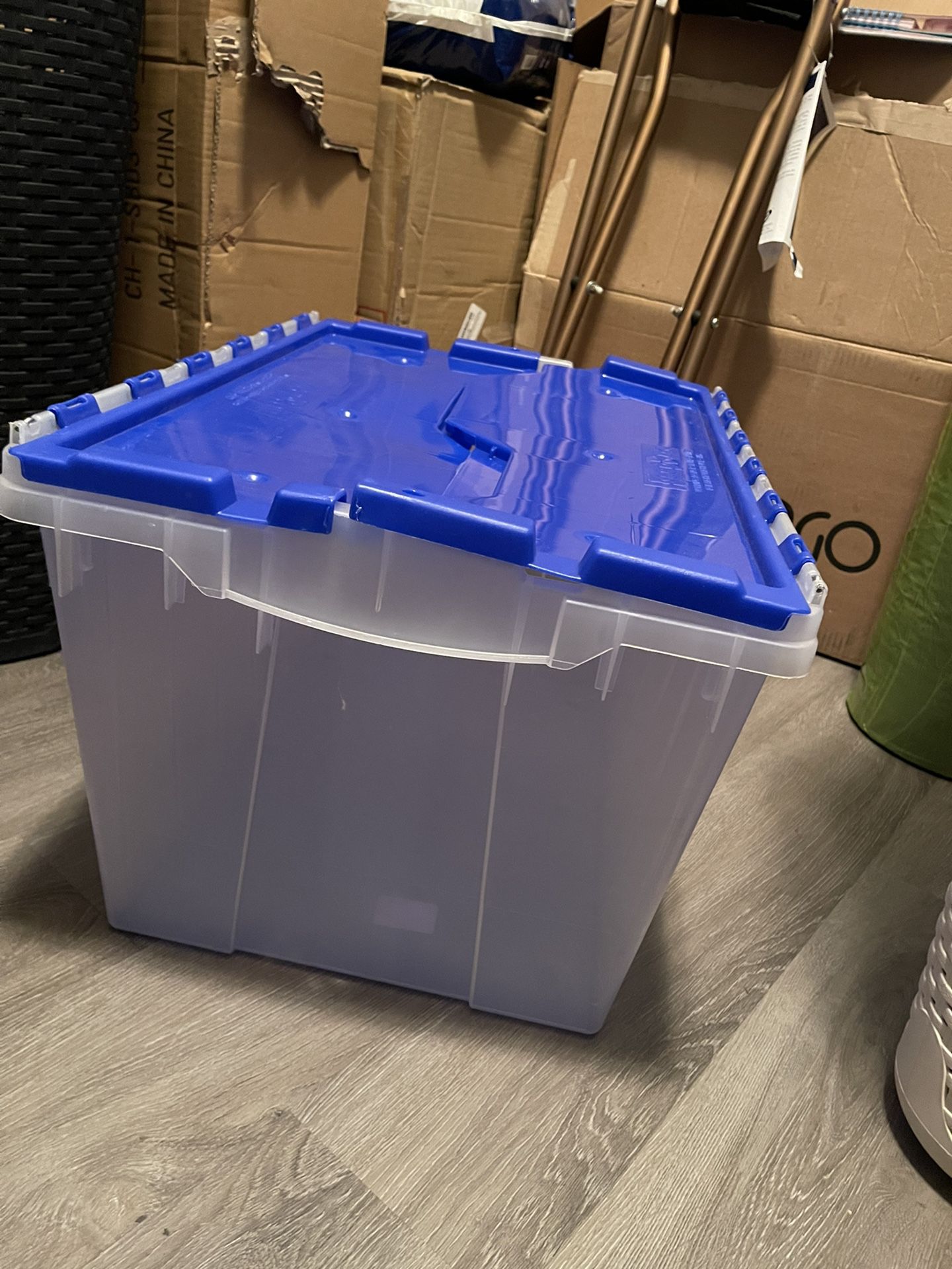 Blue Top Storage Container