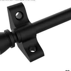 7882: New Stair rods for Carpets up to 28/32/36 inches Width Stair Carpet Runner Rod Set with Tower Finial and Brackets to Secure Stair Carpet (Black,