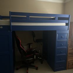 Kids Loft Bed With Desk Attached. 
