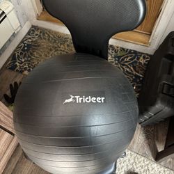 Trideer exercise ball and chair