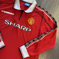 Vintage Retro Manchester United Soccer Jersey 