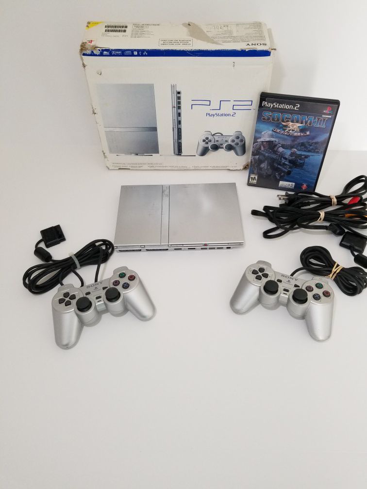 PS2 Playstation 2 Silver Edition