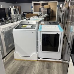 🔥SAMSUNG EXTRA LARGE CAPACITY 5.1 CUBIC FT WASHER AND GAS DRYER LAUNDRY PAIR🔥