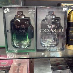 Coach Perfumes For Men Black Or Green Size 200 Ml $75 Each
