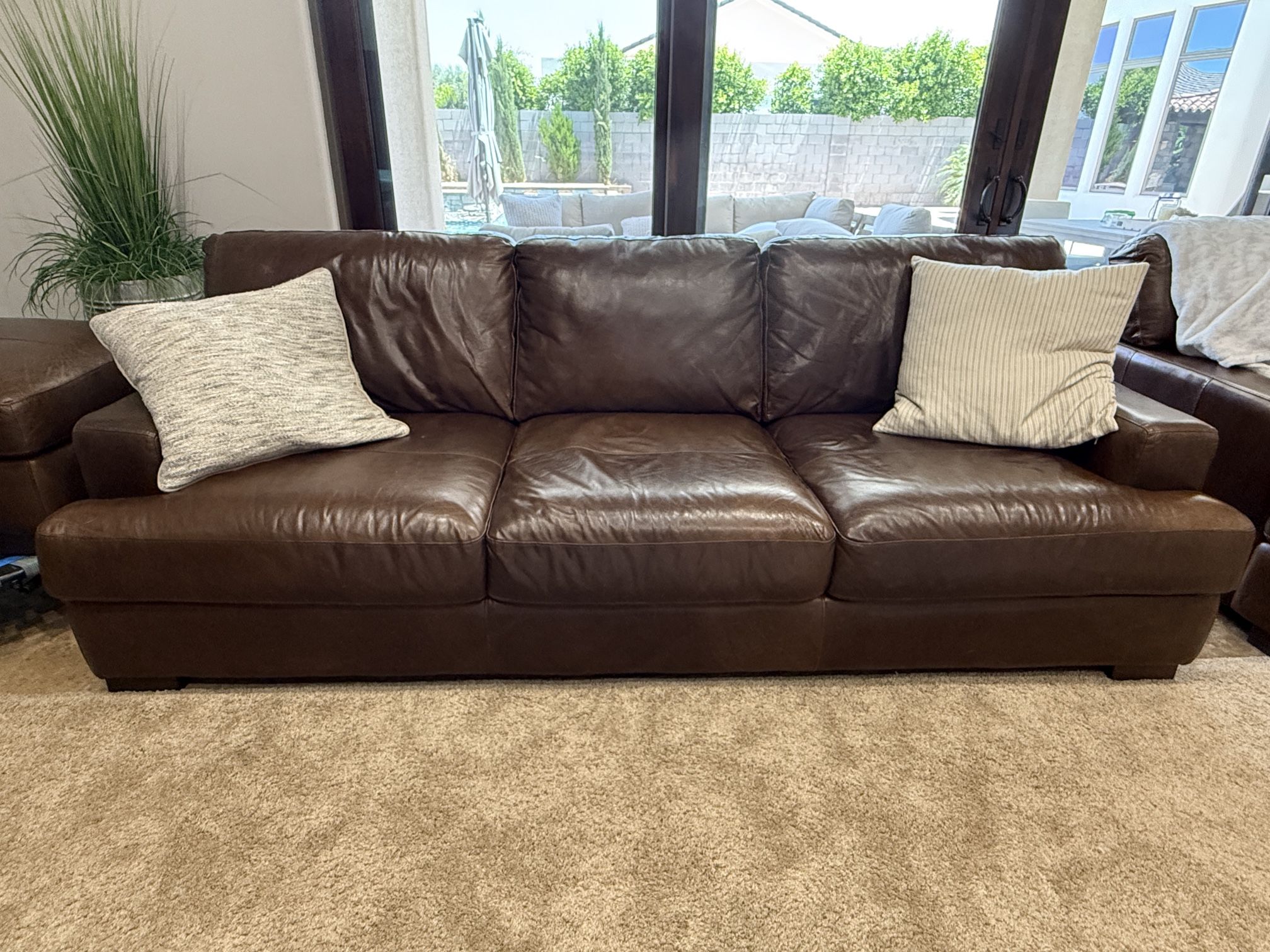 Like NEW TWO Leather Couches !