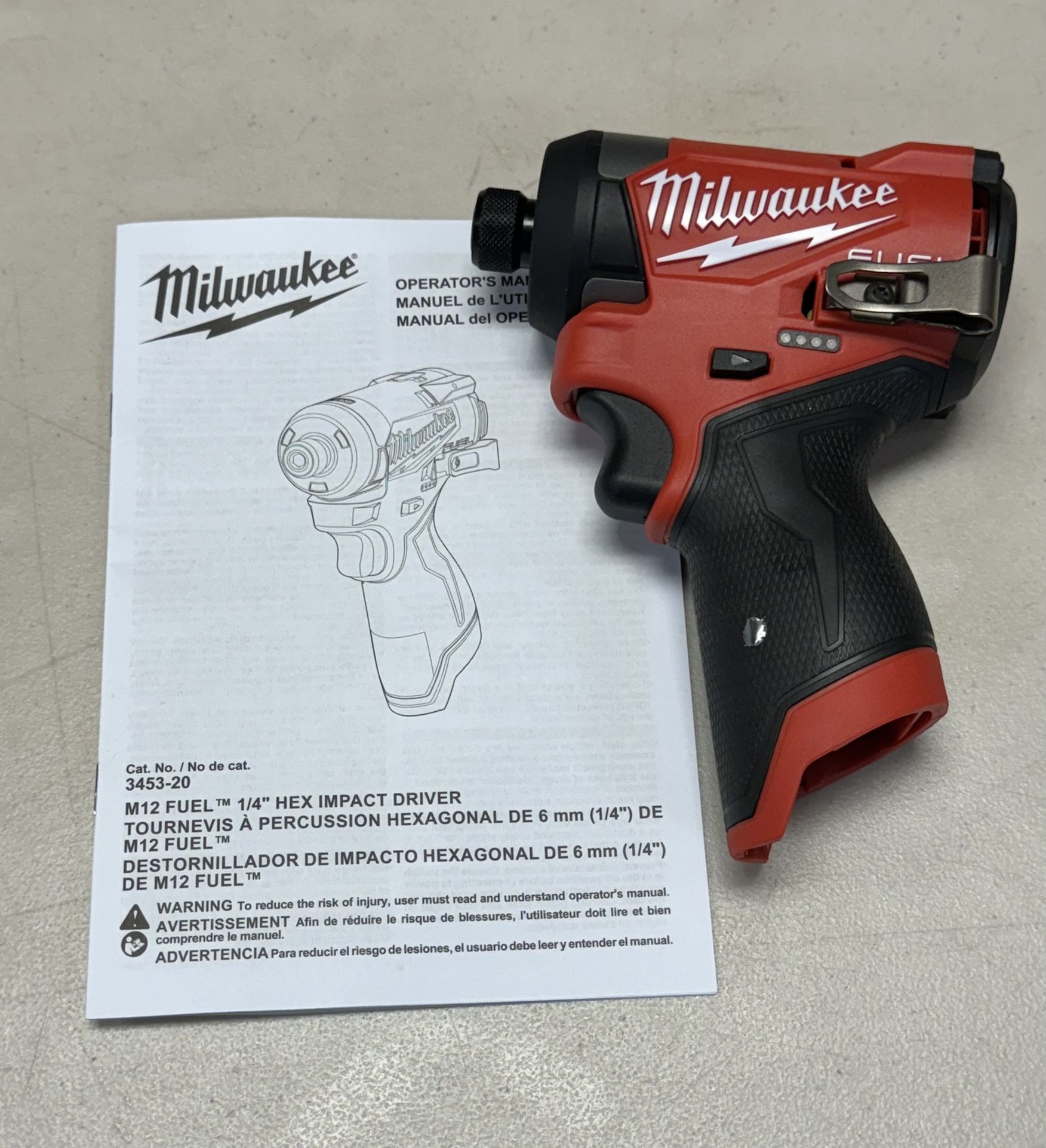 Milwaukee M12 3453-20 FUEL Impact Driver (Tool Only)