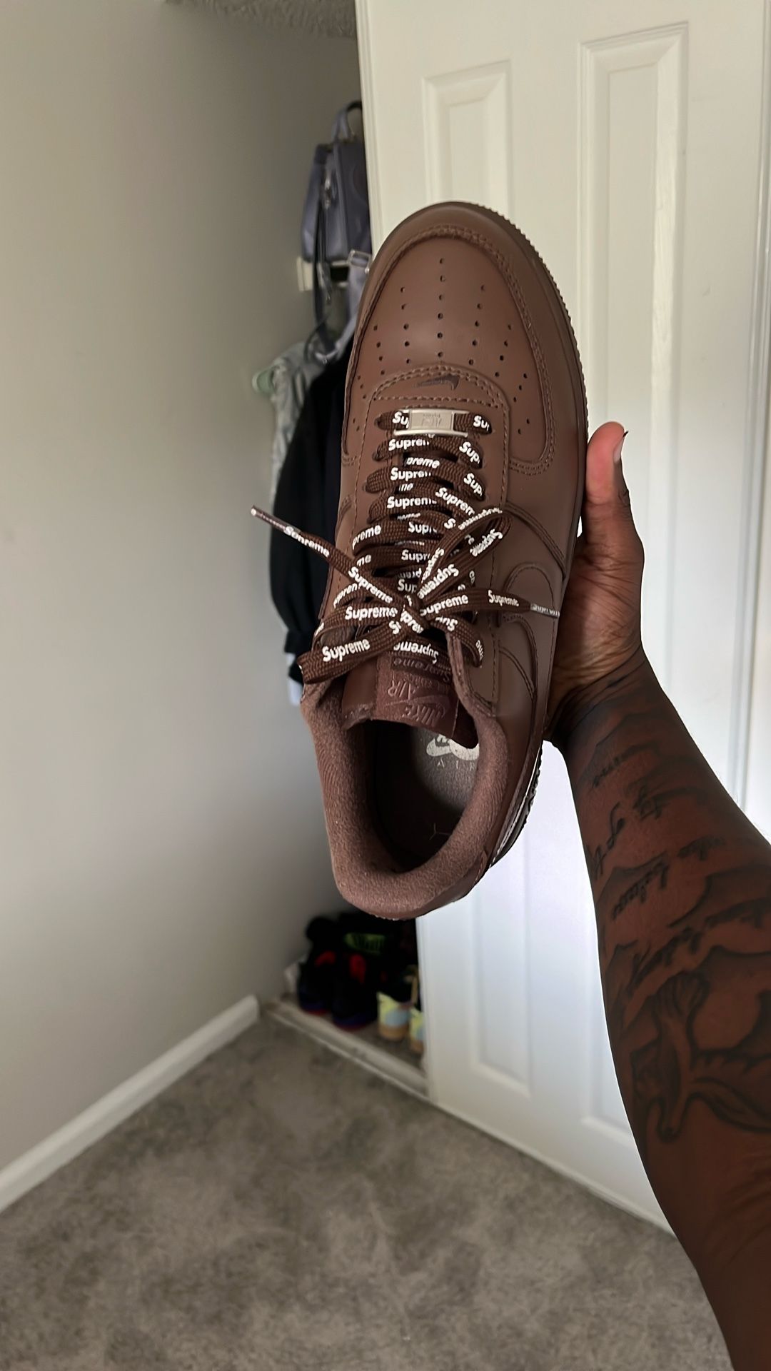 Supreme Brown Air Force 1s